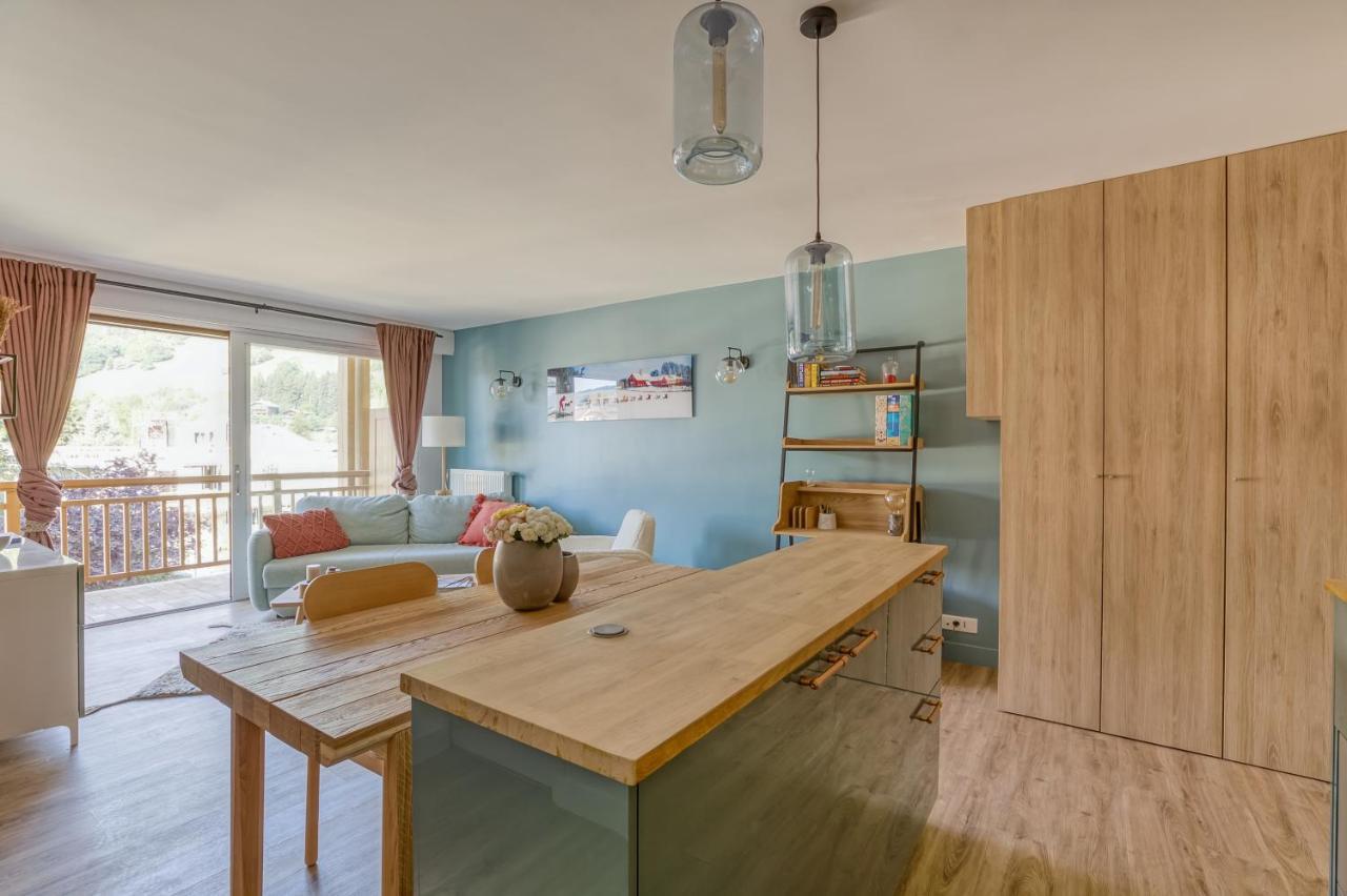 Rare ! Appartement rénové dans le village piéton de Megève Exterior foto