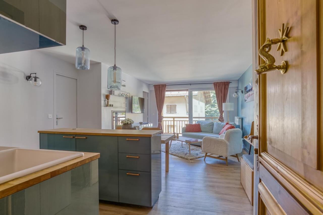 Rare ! Appartement rénové dans le village piéton de Megève Exterior foto